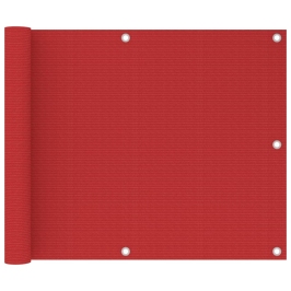 Toldo para balcón HDPE rojo 75x600 cm