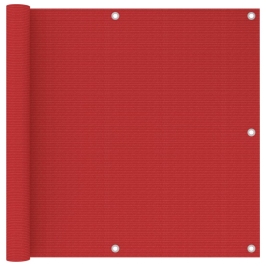 Toldo para balcón HDPE rojo 90x300 cm