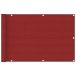 Toldo para balcón HDPE rojo 90x400 cm