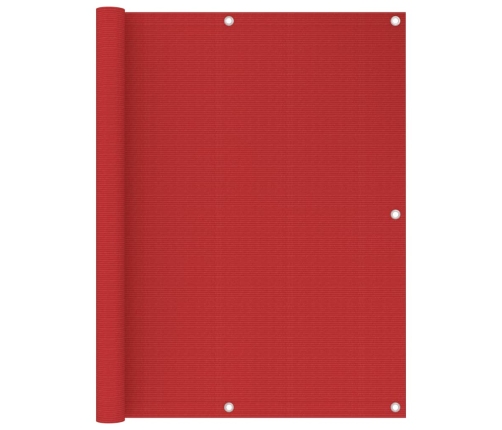 Toldo para balcón HDPE rojo 120x300 cm