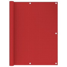 Toldo para balcón HDPE rojo 120x500 cm