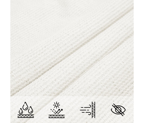 Toldo de vela HDPE blanco 160 g/m² 4,5x4,5 m