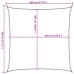 Toldo de vela HDPE blanco 160 g/m² 4,5x4,5 m