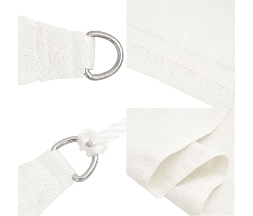 Toldo de vela blanco HDPE 160 g/m² 6x6 m