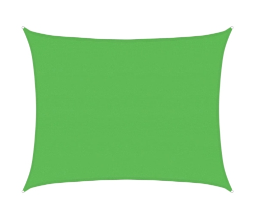 Toldo de vela HDPE verde claro 160 g/m² 6x7 m