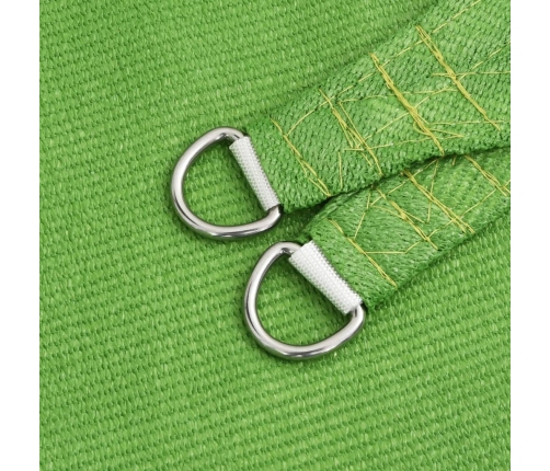 Toldo de vela HDPE verde claro 160 g/m² 6x7 m