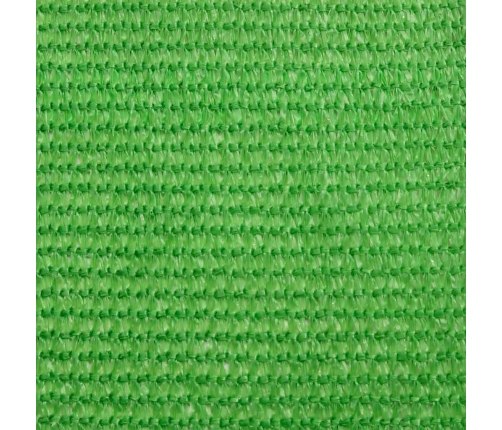 Toldo de vela HDPE verde claro 160 g/m² 6x7 m