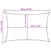 Toldo de vela HDPE verde claro 160 g/m² 6x7 m