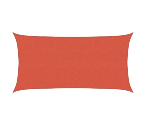Toldo de vela HDPE terracota 160 g/m² 2x4 m