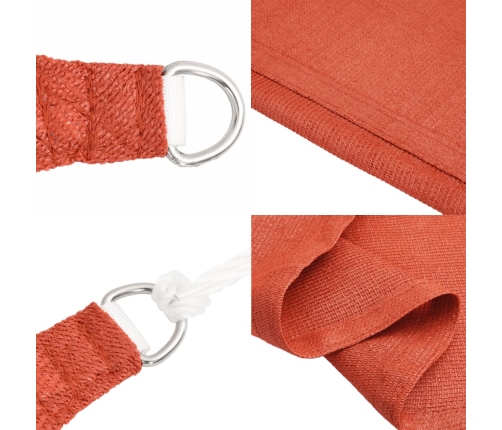 Toldo de vela HDPE terracota 160 g/m² 2x4 m