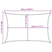 Toldo de vela HDPE gris taupe 160 g/m² 4x5 m