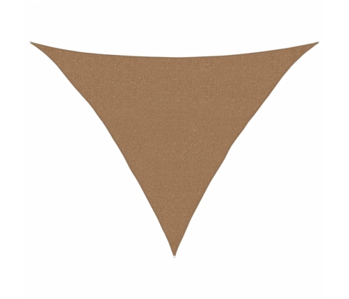 Toldo de vela HDPE gris taupe 160 g/m² 2,5x2,5x3,5 m