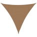 Toldo de vela HDPE gris taupe 160 g/m² 3x3x3 m