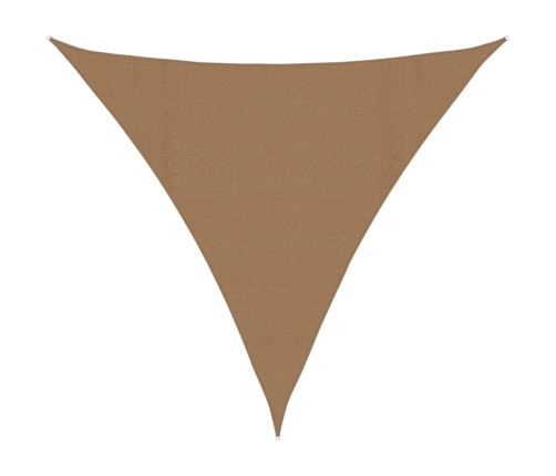 Toldo de vela gris taupe HDPE 160 g/m² 4,5x4,5x4,5 m