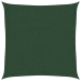 Toldo de vela HDPE verde oscuro 160 g/m² 3x3 m