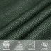 Toldo de vela HDPE verde oscuro 160 g/m² 3x3 m