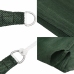 Toldo de vela HDPE verde oscuro 160 g/m² 3,6x3,6 m