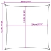 Toldo de vela HDPE verde oscuro 160 g/m² 3,6x3,6 m