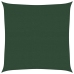 Toldo de vela HDPE verde oscuro 160 g/m² 7x7 m