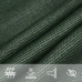 Toldo de vela HDPE verde oscuro 160 g/m² 7x7 m