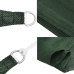 Toldo de vela HDPE verde oscuro 160 g/m² 7x7 m