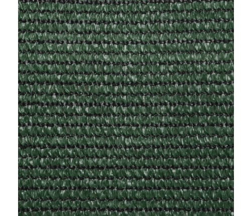 Toldo de vela HDPE verde oscuro 160 g/m² 7x7 m
