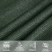 Toldo de vela HDPE verde oscuro 160 g/m² 7x7 m
