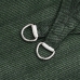 Toldo de vela verde oscuro HDPE 160 g/m² 3x4 m