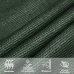 Toldo de vela verde oscuro HDPE 160 g/m² 3x4 m