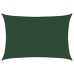 Toldo de vela HDPE verde oscuro 160 g/m² 4x6 m