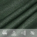 Toldo de vela HDPE verde oscuro 160 g/m² 4x6 m