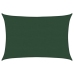 Toldo de vela HDPE verde oscuro 160 g/m² 5x6 m