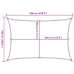 Toldo de vela HDPE verde oscuro 160 g/m² 5x6 m