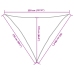 Toldo de vela verde oscuro HDPE 160 g/m² 2,5x2,5x3,5 m