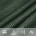 Toldo de vela HDPE verde oscuro 160 g/m² 3x3x3 m