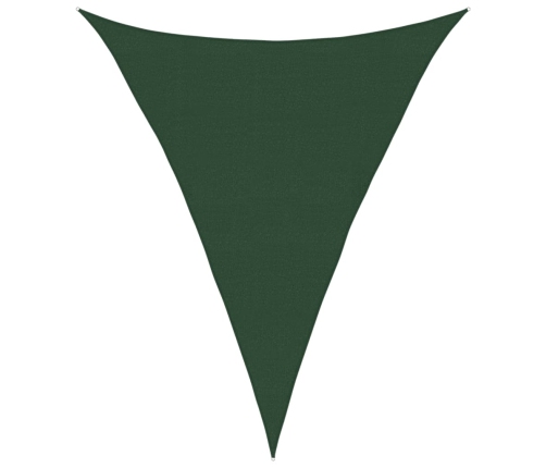 Toldo de vela HDPE verde oscuro 160 g/m² 4x5x5 m