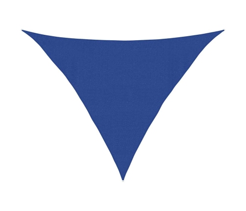 Toldo de vela triangular HDPE azul 160 g/m² 4x4x5,8 m