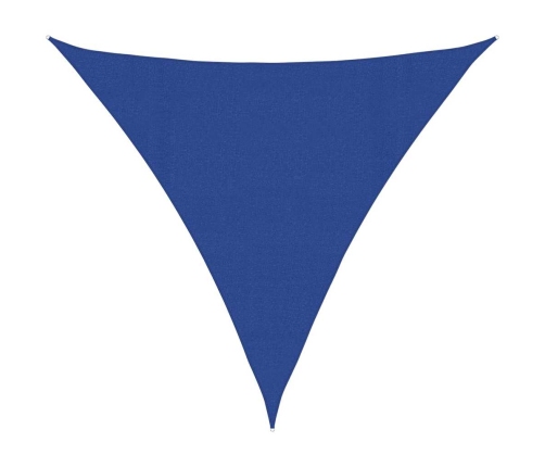 Toldo de vela triangular HDPE azul 160 g/m² 4,5x4,5x4,5 m