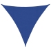 Toldo de vela triangular HDPE azul 160 g/m² 4,5x4,5x4,5 m