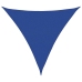 Toldo de vela triangular HDPE azul 160 g/m² 5x5x5 m