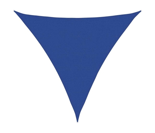 Toldo de vela triangular HDPE azul 160 g/m² 6x6x6 m