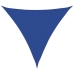 Toldo de vela triangular HDPE azul 160 g/m² 6x6x6 m