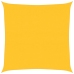 Toldo de vela cuadrado HDPE amarillo 160 g/m² 6x6 m