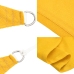 Toldo de vela cuadrado HDPE amarillo 160 g/m² 6x6 m