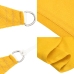 Toldo de vela cuadrado HDPE amarillo 160 g/m² 7x7 m