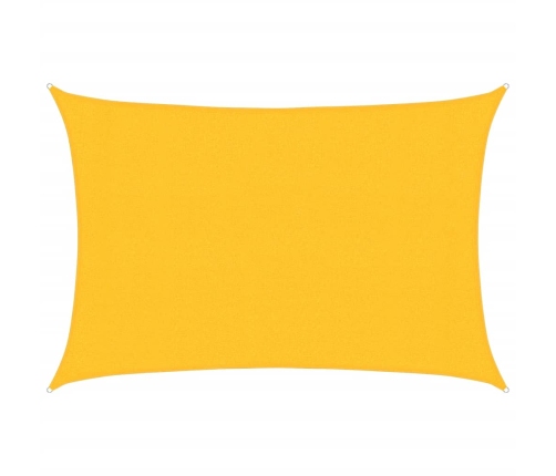 Toldo de vela HDPE amarillo 160 g/m² 3x4 m