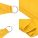 Toldo de vela triangular HDPE amarillo 160 g/m² 2,5x2,5x3,5 m