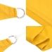 Toldo de vela triangular HDPE amarillo 160 g/m² 5x5x5 m