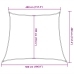 Toldo de vela trapecio HDPE amarillo 160 g/m² 4/5x4 m