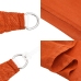 Toldo de vela cuadrado HDPE naranja 160 g/m² 6x6 m